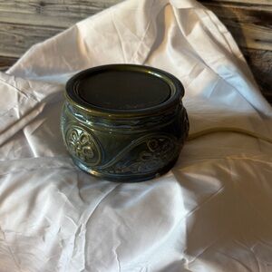 Ornate Green Ceramic Warmer